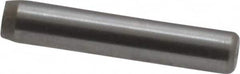 Made in USA - 3/32" Diam x 1/2" Pin Length Grade 8 Alloy Steel Standard Dowel Pin - Bright Finish, 1 Beveled & 1 Rounded End - Americas Industrial Supply