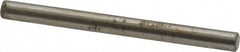 Made in USA - 1/8" Diam x 1-1/2" Pin Length Grade 8 Alloy Steel Standard Dowel Pin - Bright Finish, C 47-58 & C 60 (Surface) Hardness, 1,840 Lb (Single Shear), 3,680 Lb (Double Shear) Breaking Strength, 1 Beveled & 1 Rounded End - Americas Industrial Supply