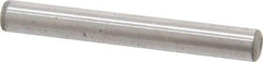 Made in USA - 3/16" Diam x 1-1/2" Pin Length Grade 8 Alloy Steel Standard Dowel Pin - Bright Finish, C 47-58 & C 60 (Surface) Hardness, 4,150 Lb (Single Shear), 8,300 Lb (Double Shear) Breaking Strength, 1 Beveled & 1 Rounded End - Americas Industrial Supply