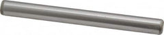 Made in USA - 1/4" Diam x 2-1/2" Pin Length Grade 8 Alloy Steel Standard Dowel Pin - Bright Finish, C 47-58 & C 60 (Surface) Hardness, 14,720 Lb (Double Shear), 7,360 Lb (Single Shear) Breaking Strength, 1 Beveled & 1 Rounded End - Americas Industrial Supply