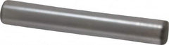 Made in USA - 5/16" Diam x 2" Pin Length Grade 8 Alloy Steel Standard Dowel Pin - Bright Finish, C 47-58 & C 60 (Surface) Hardness, 11,500 Lb (Single Shear), 23,000 Lb (Double Shear) Breaking Strength, 1 Beveled & 1 Rounded End - Americas Industrial Supply