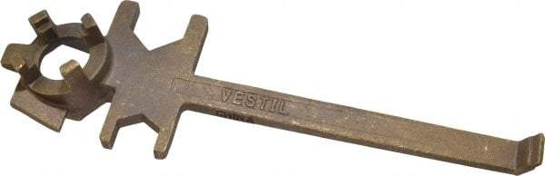 Vestil - 12" Long Bronze Drum Plug Wrench - For Use with All Types of Industrial Drum Plugs and Bungs in Metal or Plastic - Americas Industrial Supply