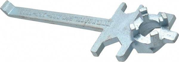 Vestil - 12" Long Cast Steel Drum Plug Wrench - For Use with All Types of Industrial Drum Plugs and Bungs in Metal or Plastic - Americas Industrial Supply