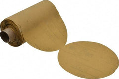 3M - 5" Diam, 500 Grit Aluminum Oxide Adhesive PSA Disc - Extra Fine Grade, Yellow, C Weighted Backing, Flexible, Use with Random Orbital Sanders - Americas Industrial Supply