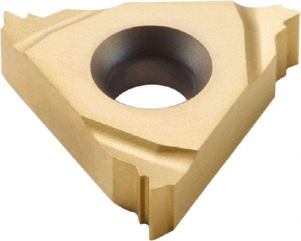 Seco - 22ER External Right Hand 6 Whitworth Laydown Threading Insert - Grade CP500, TiAlN/TiN Coated Carbide, 12.7mm Inscribed Circle - Americas Industrial Supply
