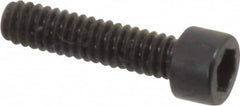 Made in USA - #2-56 UNC Hex Socket Drive, Socket Cap Screw - Alloy Steel, Black Oxide Finish, Fully Threaded, 3/8" Length Under Head - Americas Industrial Supply