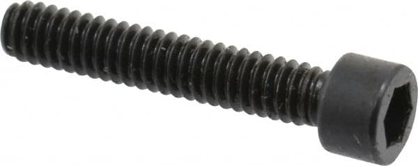 Made in USA - #2-56 UNC Hex Socket Drive, Socket Cap Screw - Alloy Steel, Black Oxide Finish, Fully Threaded, 1/2" Length Under Head - Americas Industrial Supply
