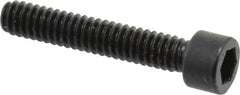 Made in USA - #2-56 UNC Hex Socket Drive, Socket Cap Screw - Alloy Steel, Black Oxide Finish, Fully Threaded, 1/2" Length Under Head - Americas Industrial Supply