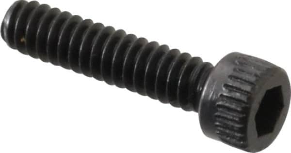 Made in USA - #4-40 UNC Hex Socket Drive, Socket Cap Screw - Alloy Steel, Black Oxide Finish, Fully Threaded, 1/2" Length Under Head - Americas Industrial Supply