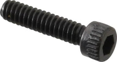 Made in USA - #4-40 UNC Hex Socket Drive, Socket Cap Screw - Alloy Steel, Black Oxide Finish, Fully Threaded, 1/2" Length Under Head - Americas Industrial Supply