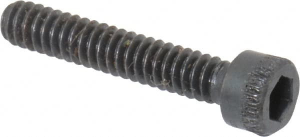 Made in USA - #4-40 UNC Hex Socket Drive, Socket Cap Screw - Alloy Steel, Black Oxide Finish, Fully Threaded, 5/8" Length Under Head - Americas Industrial Supply