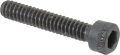 Made in USA - #4-40 UNC Hex Socket Drive, Socket Cap Screw - Alloy Steel, Black Oxide Finish, Fully Threaded, 5/8" Length Under Head - Americas Industrial Supply