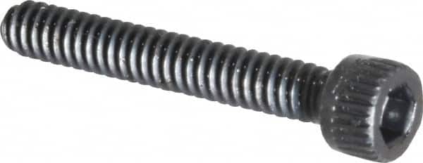 Made in USA - #4-40 UNC Hex Socket Drive, Socket Cap Screw - Alloy Steel, Black Oxide Finish, Fully Threaded, 3/4" Length Under Head - Americas Industrial Supply