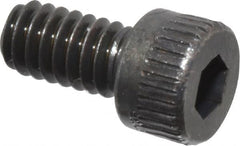 Made in USA - #5-40 UNC Hex Socket Drive, Socket Cap Screw - Alloy Steel, Black Oxide Finish, Fully Threaded, 1/4" Length Under Head - Americas Industrial Supply