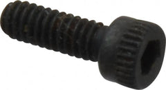Made in USA - #5-40 UNC Hex Socket Drive, Socket Cap Screw - Alloy Steel, Black Oxide Finish, Fully Threaded, 3/8" Length Under Head - Americas Industrial Supply