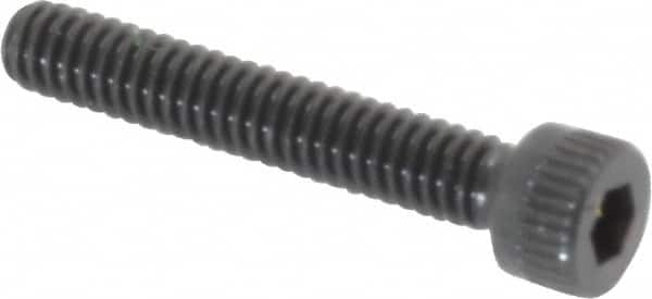 Made in USA - #5-40 UNC Hex Socket Drive, Socket Cap Screw - Alloy Steel, Black Oxide Finish, Fully Threaded, 3/4" Length Under Head - Americas Industrial Supply