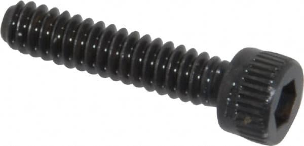 Made in USA - #6-32 UNC Hex Socket Drive, Socket Cap Screw - Alloy Steel, Black Oxide Finish, Fully Threaded, 5/8" Length Under Head - Americas Industrial Supply
