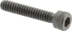 Made in USA - #6-32 UNC Hex Socket Drive, Socket Cap Screw - Alloy Steel, Black Oxide Finish, Fully Threaded, 3/4" Length Under Head - Americas Industrial Supply