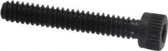 Made in USA - #6-32 UNC Hex Socket Drive, Socket Cap Screw - Alloy Steel, Black Oxide Finish, Fully Threaded, 7/8" Length Under Head - Americas Industrial Supply
