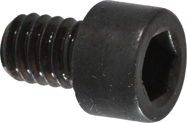 Made in USA - #8-32 UNC Hex Socket Drive, Socket Cap Screw - Alloy Steel, Black Oxide Finish, Fully Threaded, 1/4" Length Under Head - Americas Industrial Supply