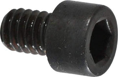 Made in USA - #8-32 UNC Hex Socket Drive, Socket Cap Screw - Alloy Steel, Black Oxide Finish, Fully Threaded, 1/4" Length Under Head - Americas Industrial Supply