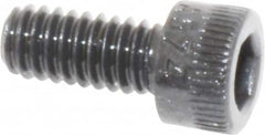 Made in USA - #8-32 UNC Hex Socket Drive, Socket Cap Screw - Alloy Steel, Black Oxide Finish, Fully Threaded, 3/8" Length Under Head - Americas Industrial Supply