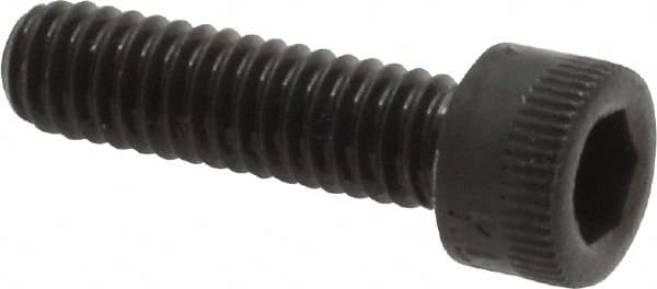 Made in USA - #8-32 UNC Hex Socket Drive, Socket Cap Screw - Alloy Steel, Black Oxide Finish, Fully Threaded, 5/8" Length Under Head - Americas Industrial Supply