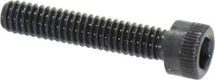 Made in USA - #8-32 UNC Hex Socket Drive, Socket Cap Screw - Alloy Steel, Black Oxide Finish, Fully Threaded, 7/8" Length Under Head - Americas Industrial Supply