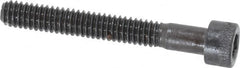 Made in USA - #8-32 UNC Hex Socket Drive, Socket Cap Screw - Alloy Steel, Black Oxide Finish, Partially Threaded, 1-1/4" Length Under Head - Americas Industrial Supply