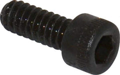 Made in USA - #10-24 UNC Hex Socket Drive, Socket Cap Screw - Alloy Steel, Black Oxide Finish, Fully Threaded, 1/2" Length Under Head - Americas Industrial Supply