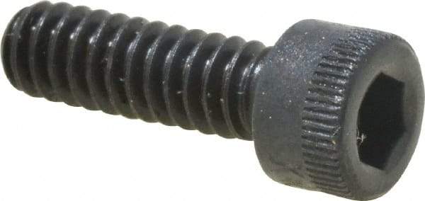 Made in USA - #10-24 UNC Hex Socket Drive, Socket Cap Screw - Alloy Steel, Black Oxide Finish, Fully Threaded, 5/8" Length Under Head - Americas Industrial Supply
