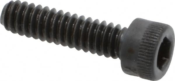 Made in USA - #10-24 UNC Hex Socket Drive, Socket Cap Screw - Alloy Steel, Black Oxide Finish, Fully Threaded, 3/4" Length Under Head - Americas Industrial Supply