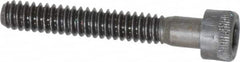 Made in USA - #10-24 UNC Hex Socket Drive, Socket Cap Screw - Alloy Steel, Black Oxide Finish, Partially Threaded, 1-1/4" Length Under Head - Americas Industrial Supply