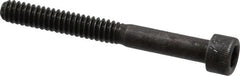Made in USA - #10-24 UNC Hex Socket Drive, Socket Cap Screw - Alloy Steel, Black Oxide Finish, Partially Threaded, 1-3/4" Length Under Head - Americas Industrial Supply