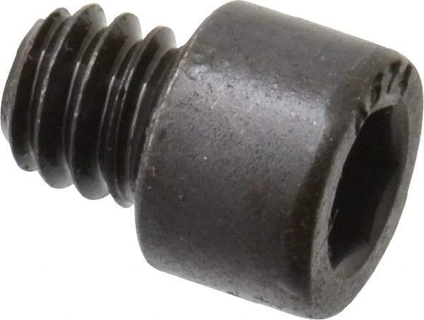 Made in USA - 1/4-20 UNC Hex Socket Drive, Socket Cap Screw - Alloy Steel, Black Oxide Finish, Fully Threaded, 1/4" Length Under Head - Americas Industrial Supply