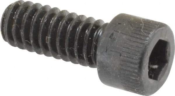 Made in USA - 1/4-20 UNC Hex Socket Drive, Socket Cap Screw - Alloy Steel, Black Oxide Finish, Fully Threaded, 5/8" Length Under Head - Americas Industrial Supply