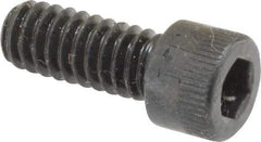 Made in USA - 1/4-20 UNC Hex Socket Drive, Socket Cap Screw - Alloy Steel, Black Oxide Finish, Fully Threaded, 5/8" Length Under Head - Americas Industrial Supply