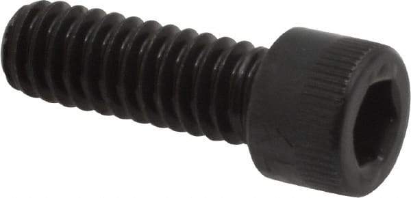 Made in USA - 1/4-20 UNC Hex Socket Drive, Socket Cap Screw - Alloy Steel, Black Oxide Finish, Fully Threaded, 3/4" Length Under Head - Americas Industrial Supply