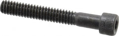 Made in USA - 1/4-20 UNC Hex Socket Drive, Socket Cap Screw - Alloy Steel, Black Oxide Finish, Partially Threaded, 1-3/4" Length Under Head - Americas Industrial Supply