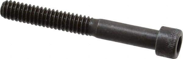 Made in USA - 1/4-20 UNC Hex Socket Drive, Socket Cap Screw - Alloy Steel, Black Oxide Finish, Partially Threaded, 2" Length Under Head - Americas Industrial Supply
