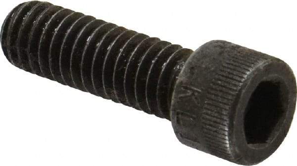 Made in USA - 5/16-18 UNC Hex Socket Drive, Socket Cap Screw - Alloy Steel, Black Oxide Finish, Fully Threaded, 1" Length Under Head - Americas Industrial Supply
