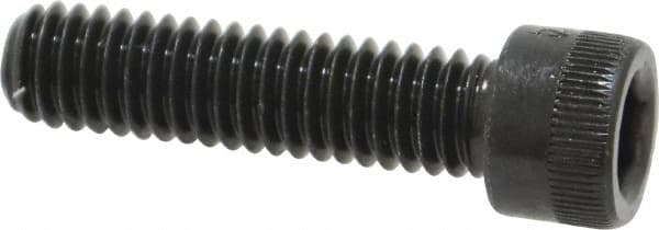 Made in USA - 5/16-18 UNC Hex Socket Drive, Socket Cap Screw - Alloy Steel, Black Oxide Finish, Fully Threaded, 1-1/4" Length Under Head - Americas Industrial Supply