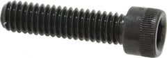 Made in USA - 5/16-18 UNC Hex Socket Drive, Socket Cap Screw - Alloy Steel, Black Oxide Finish, Fully Threaded, 1-1/4" Length Under Head - Americas Industrial Supply