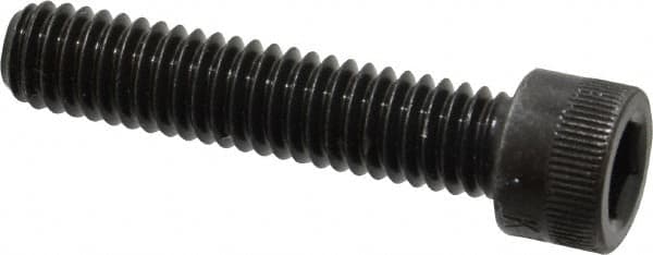 Made in USA - 5/16-18 UNC Hex Socket Drive, Socket Cap Screw - Alloy Steel, Black Oxide Finish, Fully Threaded, 1-1/2" Length Under Head - Americas Industrial Supply