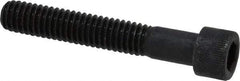 Made in USA - 5/16-18 UNC Hex Socket Drive, Socket Cap Screw - Alloy Steel, Black Oxide Finish, Partially Threaded, 2" Length Under Head - Americas Industrial Supply