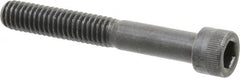 Made in USA - 5/16-18 UNC Hex Socket Drive, Socket Cap Screw - Alloy Steel, Black Oxide Finish, Partially Threaded, 2-1/4" Length Under Head - Americas Industrial Supply