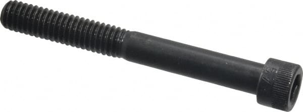Made in USA - 5/16-18 UNC Hex Socket Drive, Socket Cap Screw - Alloy Steel, Black Oxide Finish, Partially Threaded, 2-3/4" Length Under Head - Americas Industrial Supply