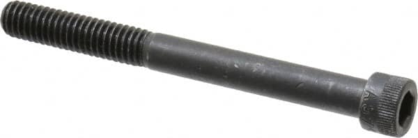 Made in USA - 5/16-18 UNC Hex Socket Drive, Socket Cap Screw - Alloy Steel, Black Oxide Finish, Partially Threaded, 3-1/4" Length Under Head - Americas Industrial Supply