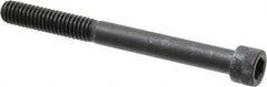 Made in USA - 5/16-18 UNC Hex Socket Drive, Socket Cap Screw - Alloy Steel, Black Oxide Finish, Partially Threaded, 3-1/4" Length Under Head - Americas Industrial Supply