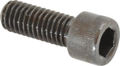 Made in USA - 3/8-16 UNC Hex Socket Drive, Socket Cap Screw - Alloy Steel, Black Oxide Finish, Fully Threaded, 1" Length Under Head - Americas Industrial Supply
